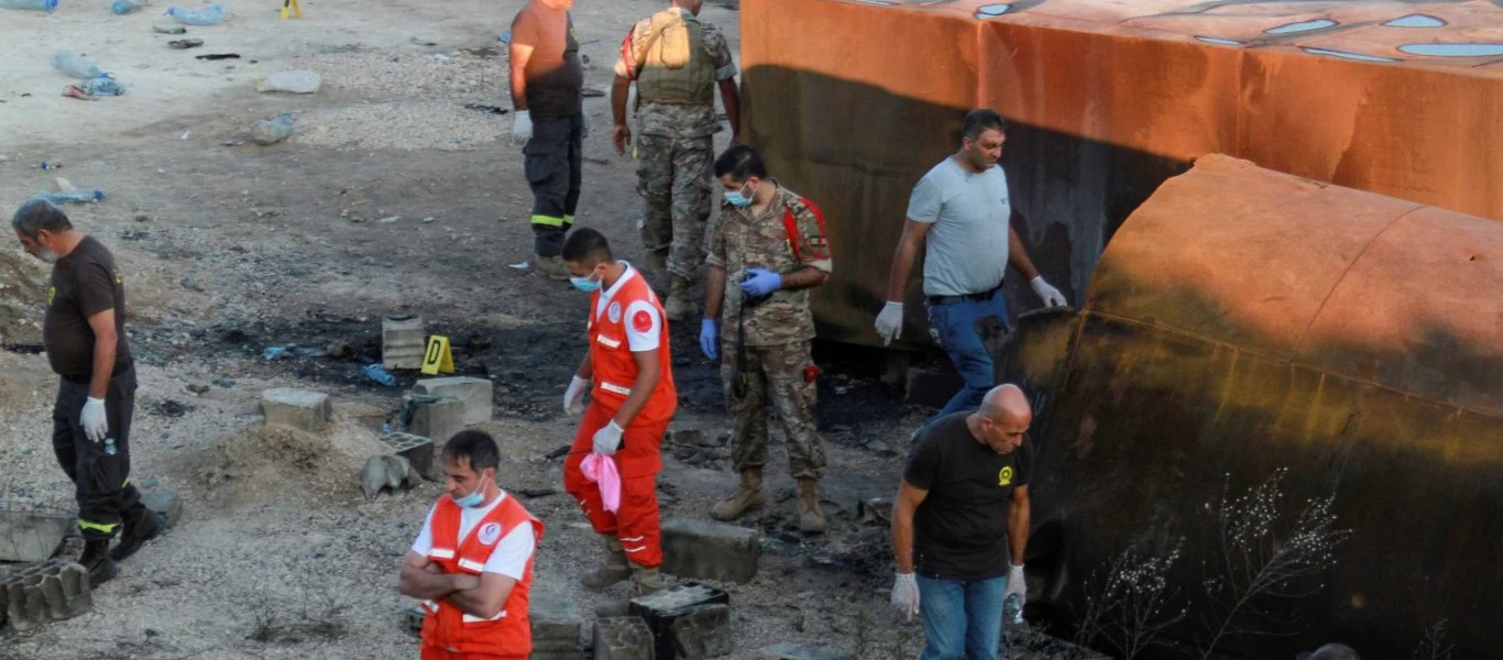 Έκρηξη βυτιοφόρου με καύσιμα στο Λίβανο - Τουλάχιστον 20 νεκροί (φώτο-βίντεο)